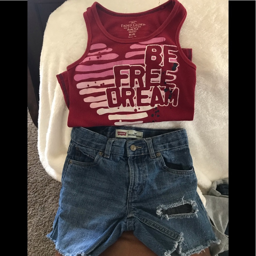 Red White & Blue Outfit Girls